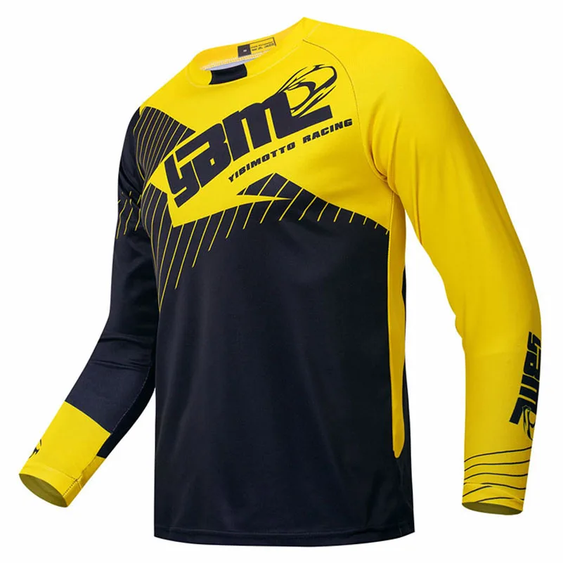

New Brand YBM Motocross Jersey Downhil Mountain Bike DH Shirt MX Motorcycle Clothing Ropa For Men Quick Dry MTB