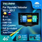 Автомагнитола 2DIN Android 2011 для Hyundai Veloster 2017-, GPS-навигация, стереоприемник, автомагнитола с экраном без DVD, 2Din IGO