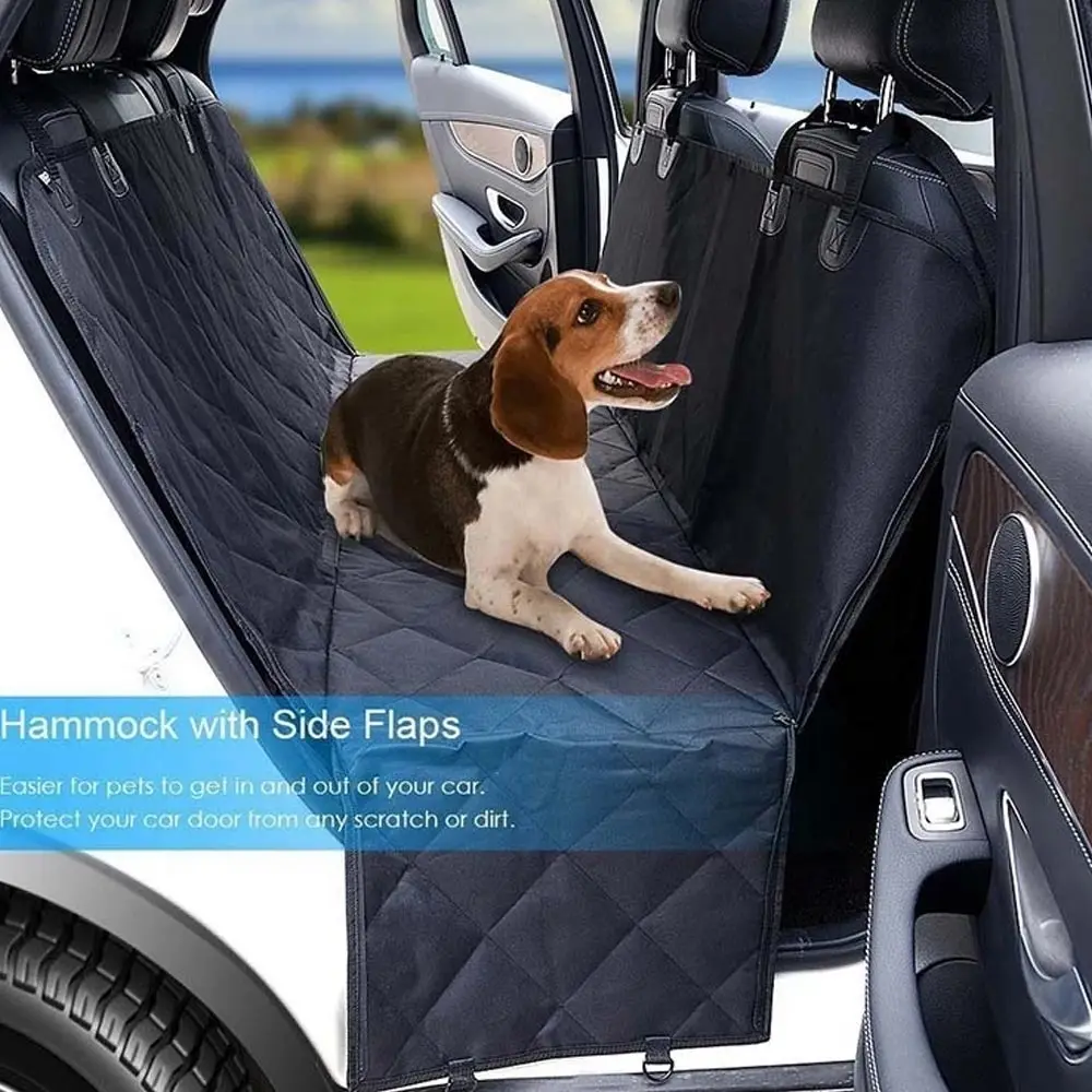 

Dog Car Seat Cover pet View Mesh Waterproof Pet rier Rear Back Mat Hammock Cushion Protector Zipper Pockets