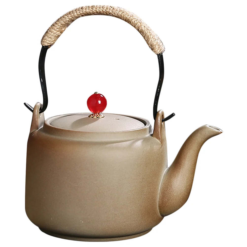 

Large Teapot Kettle Stovetop Water Boiling Pots Pottery Durable Container Teakettle Kitchen