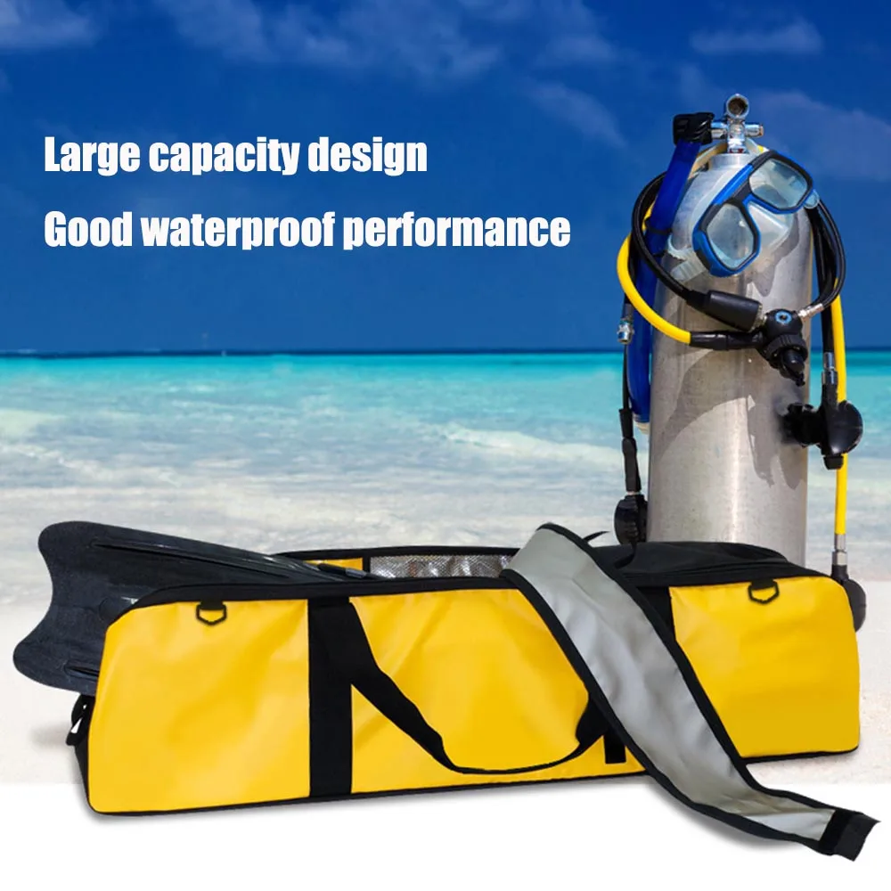 Outdoor waterproof bag large capacity scuba diving long fin bag swimming equipment storage bag beach dry and wet separation bag