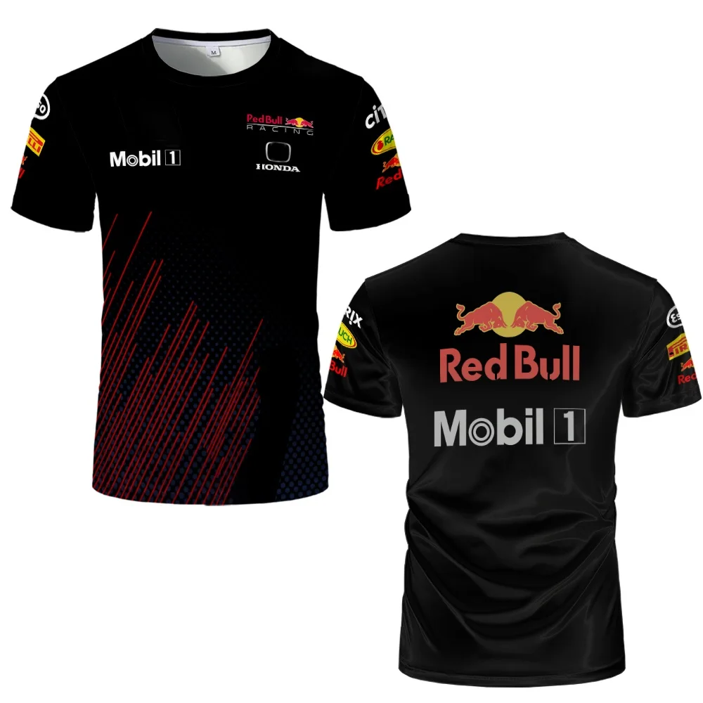 

New Summer 3D Print F1 Team RB18 Team Men's Extreme Sports Formula One Fan Fashion T-shirt Women's Bull Racing XXS-6XL