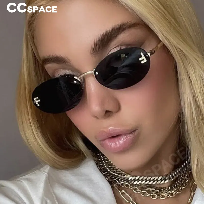 Солнцезащитные очки без оправы UV400 #2024 300371