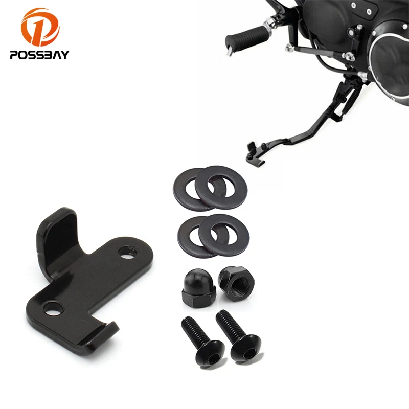 

Motorcycle Black Bracket Stand Kickstand Extension Kit for Harley Sportster 2007-Up XL XR 2008-2012 2013 Motorcycle Accessories