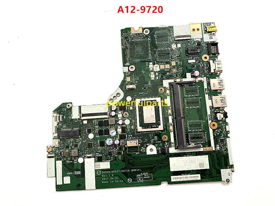 DG526 NMB341 motherboard for Lenovo IdeaPad 320-15ABR mainboard with A12-9720 CPU working perfect and tested well