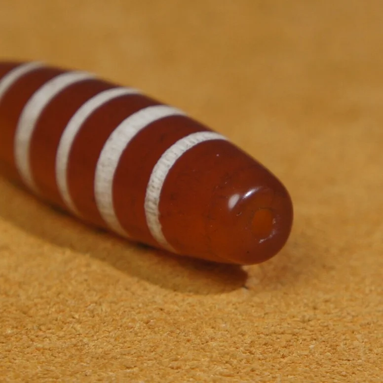 Гималайские тибетские бусины Дзи старый агат белый 5-линейный тотемный амулет