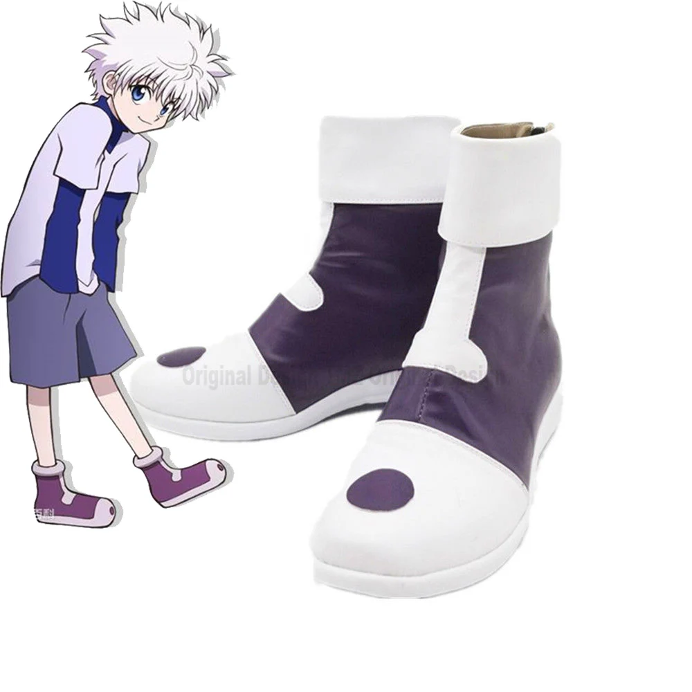

Hunter X Hunter Killua Zoldyck Cosplay Shoes Boots HUNTER×HUNTER Hunter X Hunter Killua Zoldyck Costumes Game Anime Halloween