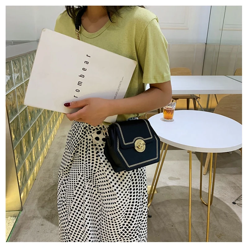 Модная осенне-зимняя новая стильная бархатная маленькая квадратная сумка-ромб