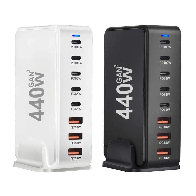 Универсальное зарядное устройство USB C мощностью 440 Вт. Высокоэффективное для