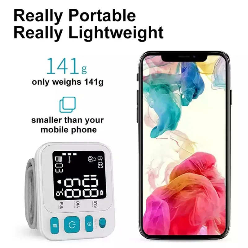 Перезаряжаемый портативный автоматический ЖК-дисплей умный сфигмоманометр