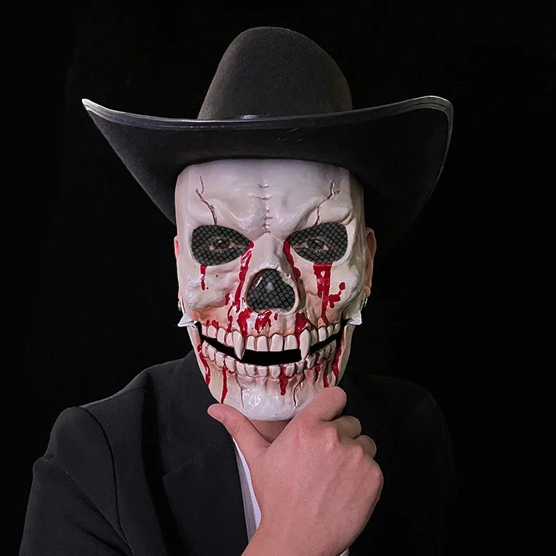 

Halloween Mask Movable Jaw Skull Mask Helmet Halloween Horror Scary Mask Cosplay Musk Party Decor 2023 Skull Helmet