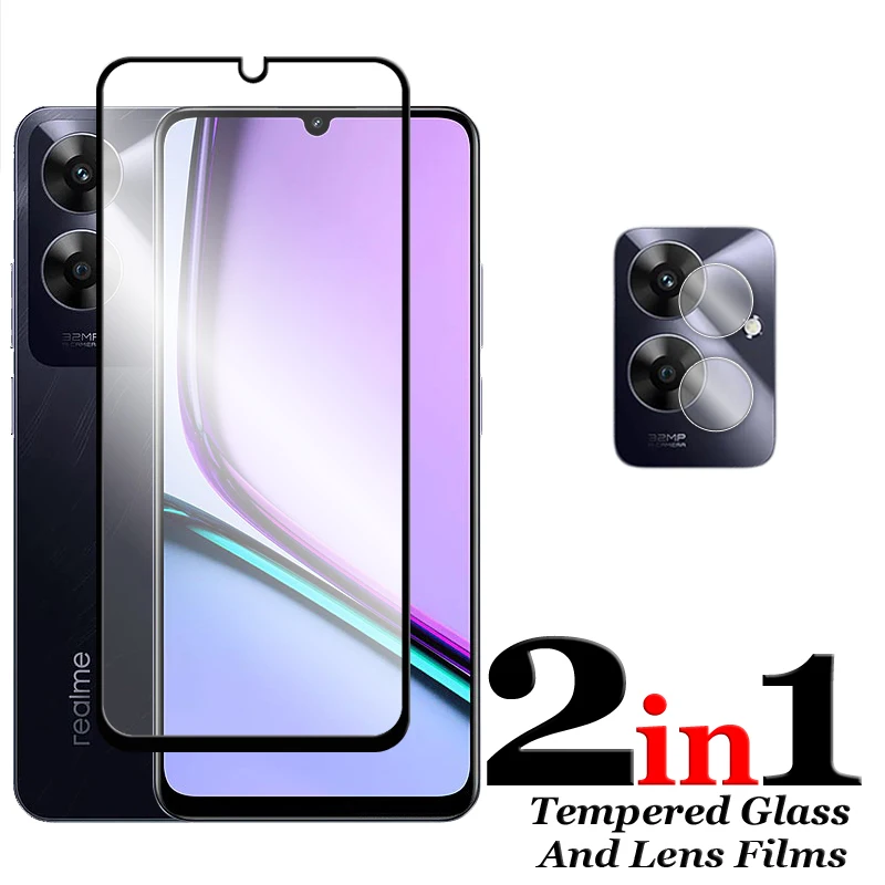 Защитная пленка для экрана 6 74 дюйма Realme Note 60 стекло с полным покрытием закаленное