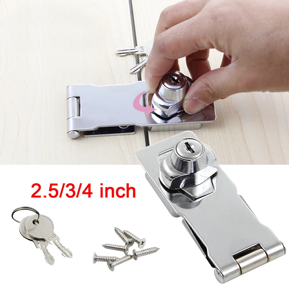 Padlock Locking Hasp Staple With Keys Padlock 1 PCS 2.5