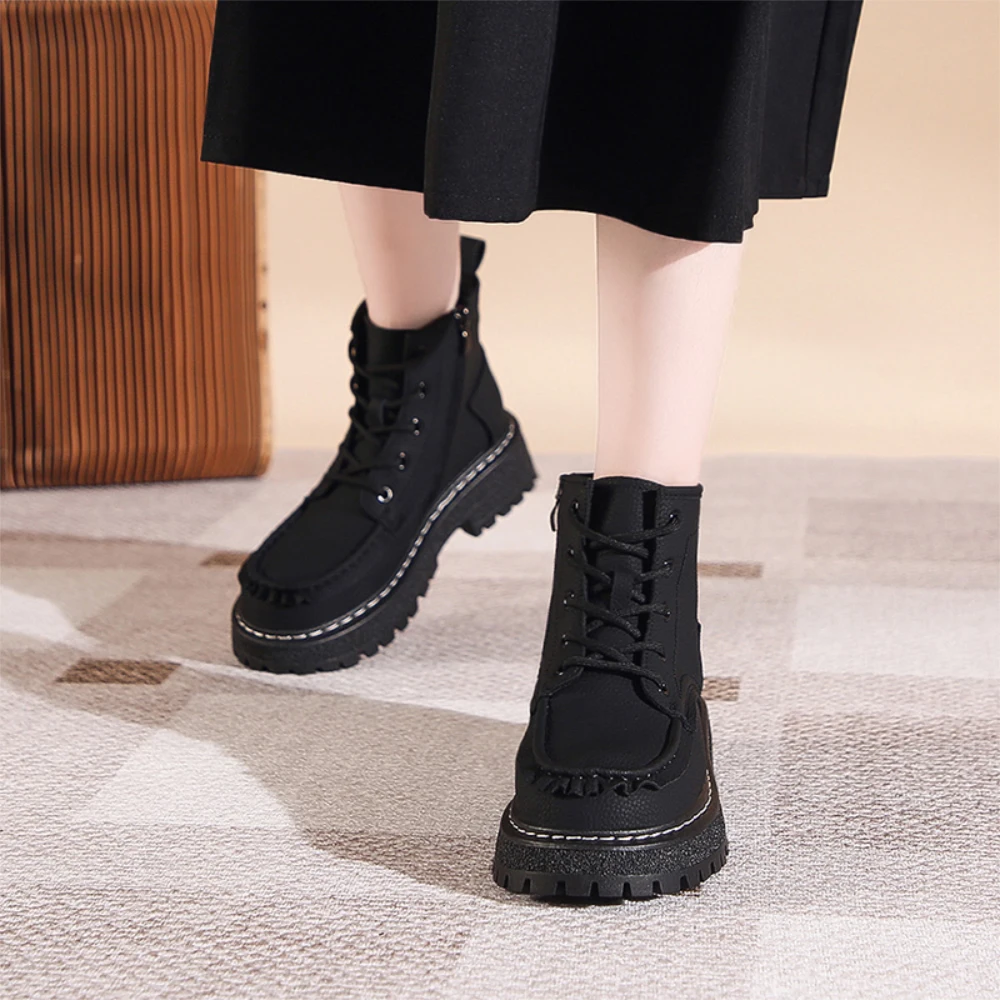 Martin boots women 2023 shoes everything cool trend laser leather ankle boots handsome motorcycle short boots tide