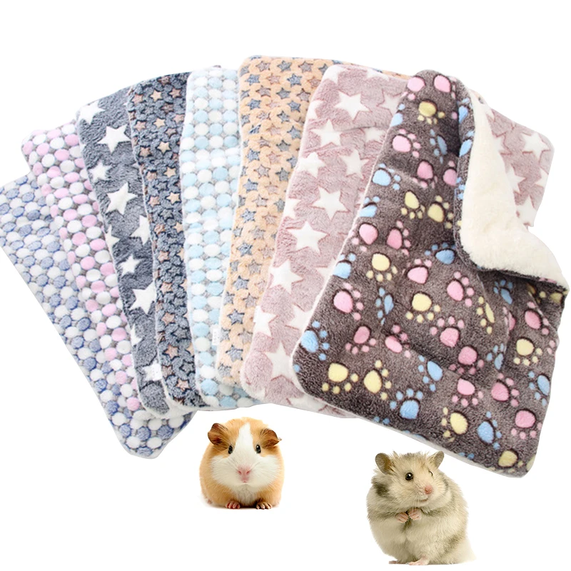 

Soft Plush Mat for Small Animal, Bed for Hamster, Guinea Pig, Rodent Cage, Squirrel, Rabbit, Hedgehog, Chinchilla