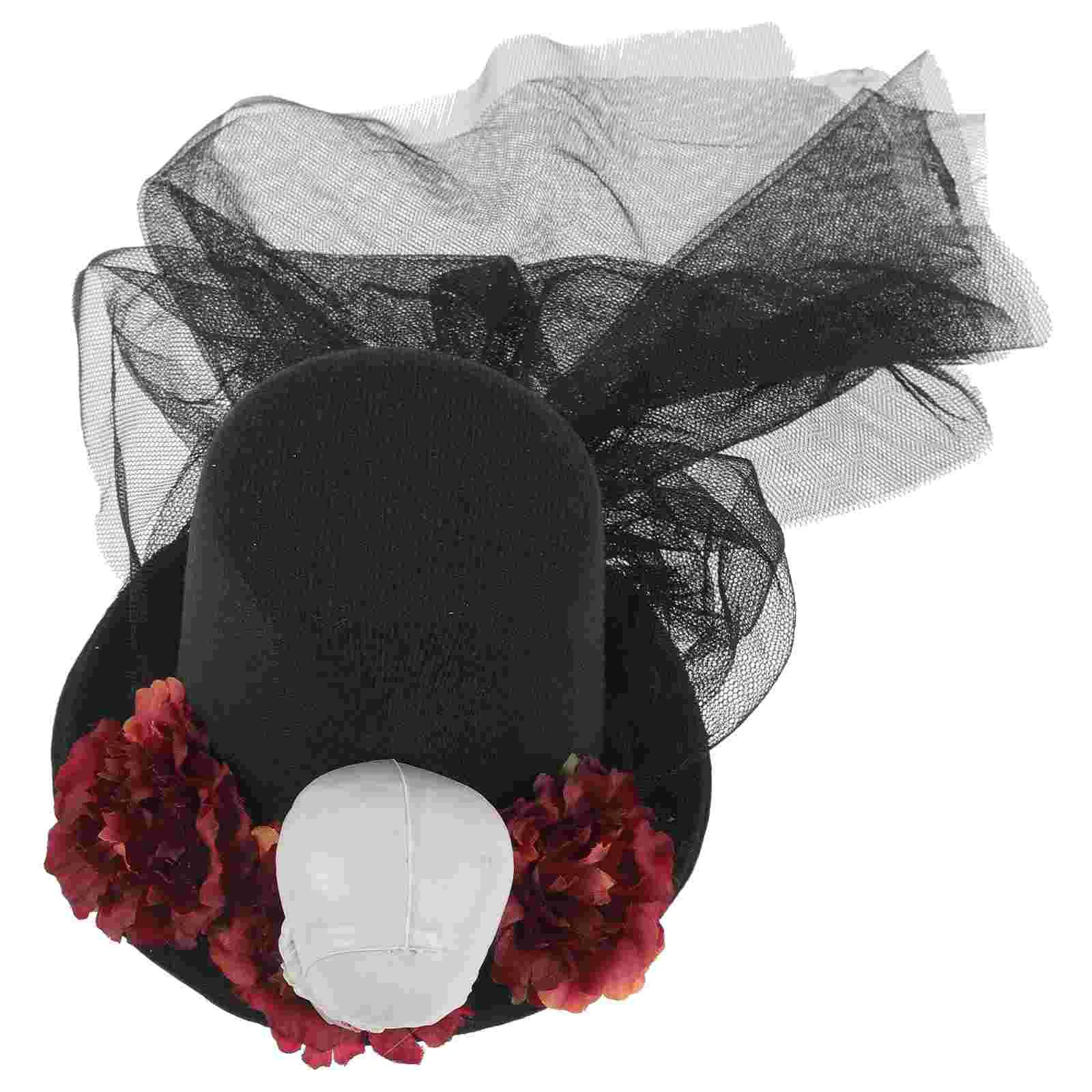 

Hats Punk Accessories Women Goth Headpiece Fabric Gothic Lolita Miss Hair Clips