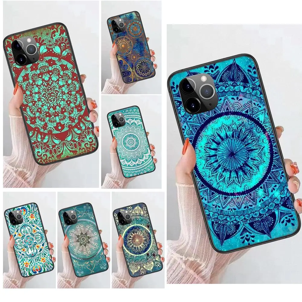 Бирюзовая Мандала X кружевная древесина для Huawei Honor 9X 9I 9A 8X 8S 20S 20i 20 Pro V40 10X Lite чехол