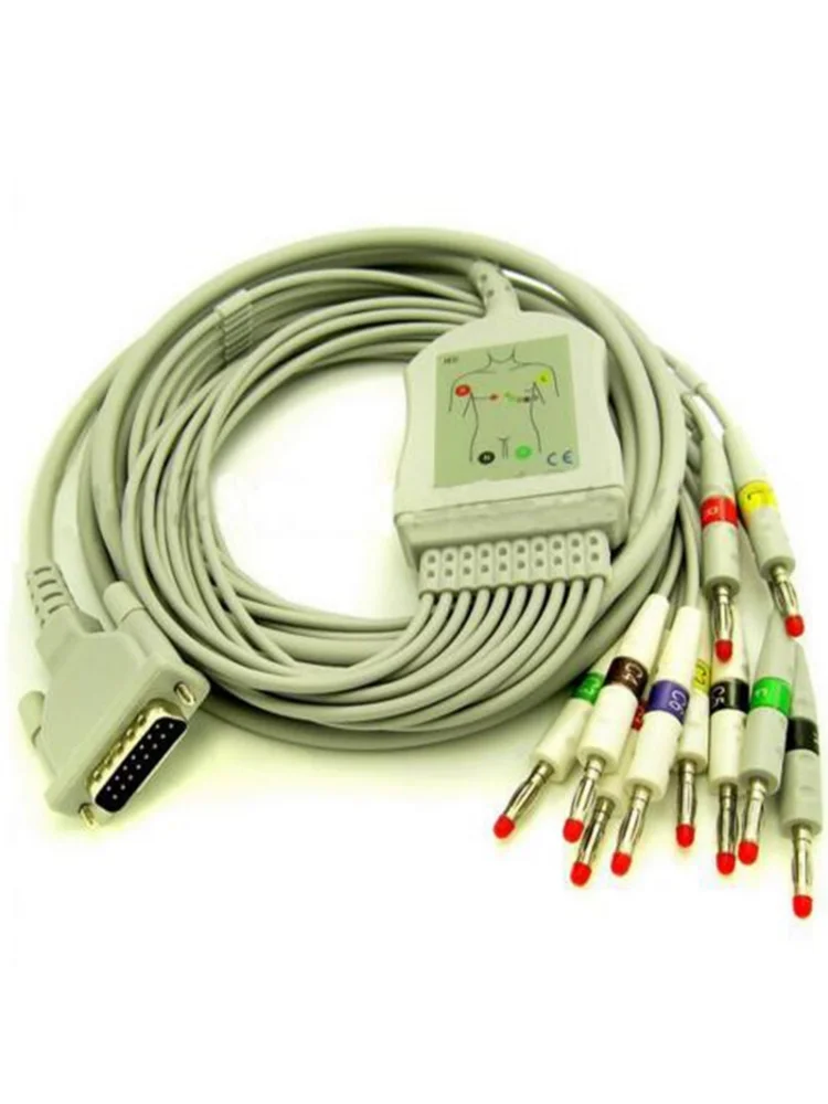 

Совместимый с schlerr 10-проводной кабель ЭКГ/ЭКГ IEC Banana 4,0 мм AT3 AT6 CS6 AT5 AT10 AT60 Медицинский кабель и провод