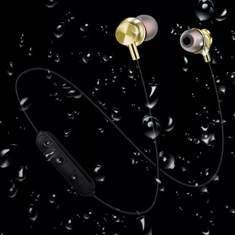 Sports magnet Stereo Bluetooth Earphone With HD Mic Wireless Sport Headset Earbuds For Android IOS enlarge