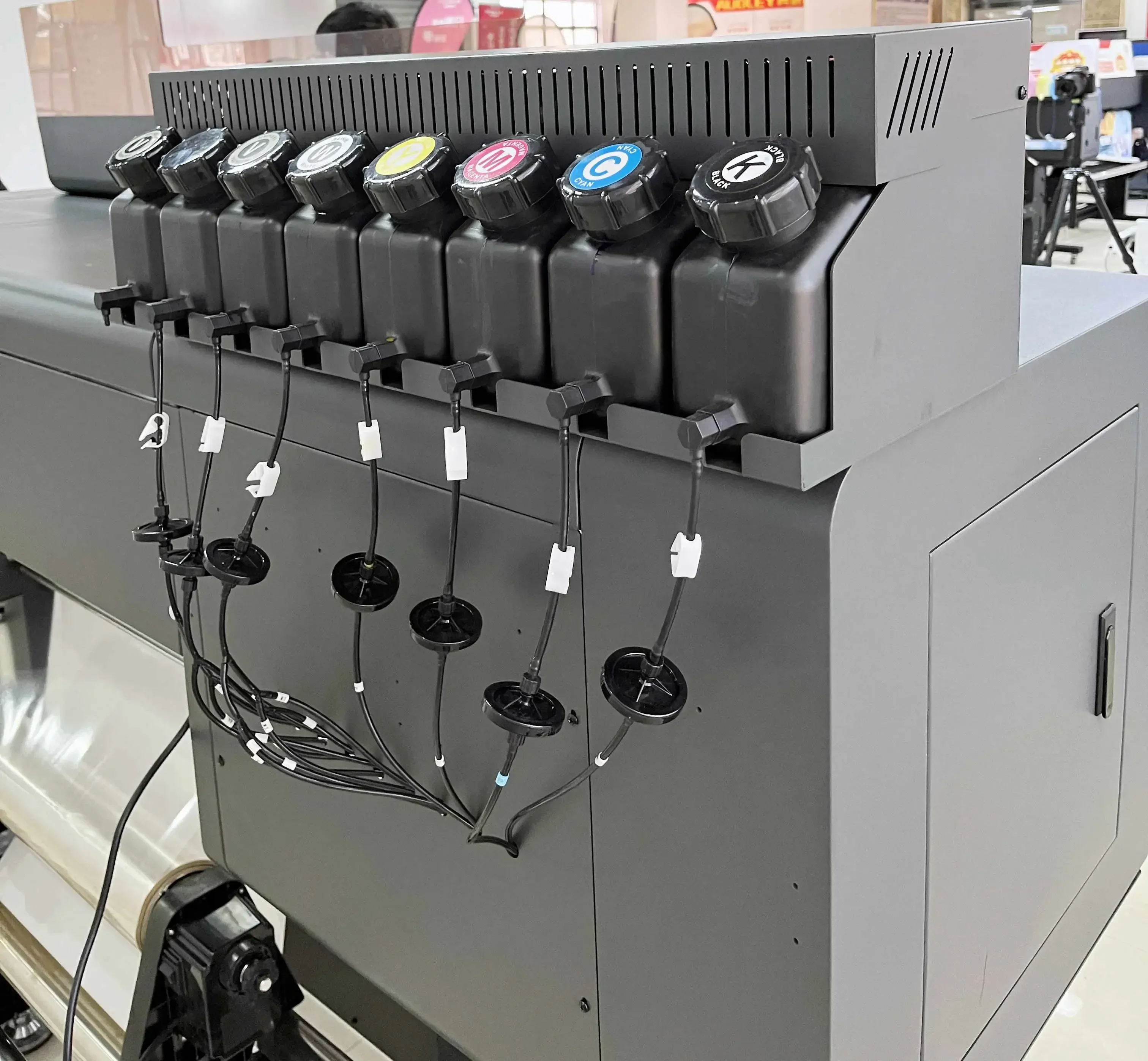 3 печатающих головки 24 дюйма 2 в 1 машина для печати этикеток из золотой фольги