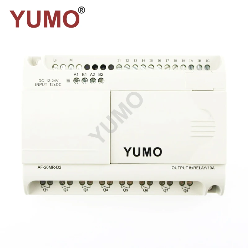 

High quality AF-20MR-D2 DC12/24V 12 points DC input 8 points relay output Programmable Intelligent Logic Controller PLC