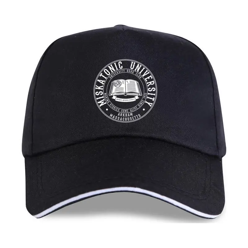 

new cap hat Arkham Horror Miskatonic University Book Club Men Baseball Cap 100% Cotton Oversized Streetwear Ts