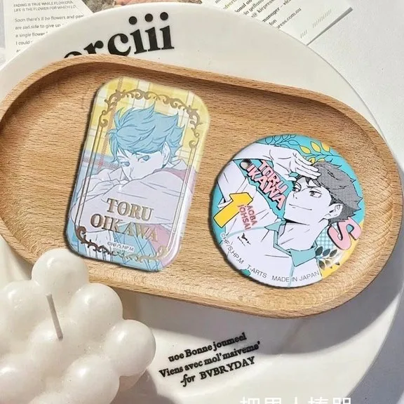 

Haikyuu!! Oikawa Tooru Cute Cartoon Brooch Badge Kawaii Periphery Toy Accessories Adorkable Sweet Girl Dress Up Kid Holiday Gift