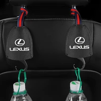 leather car logo seat back hook hanging bag rack interior parts portable hanger for lexus rx300 rx330 rx350 is250 is200 is300 ux