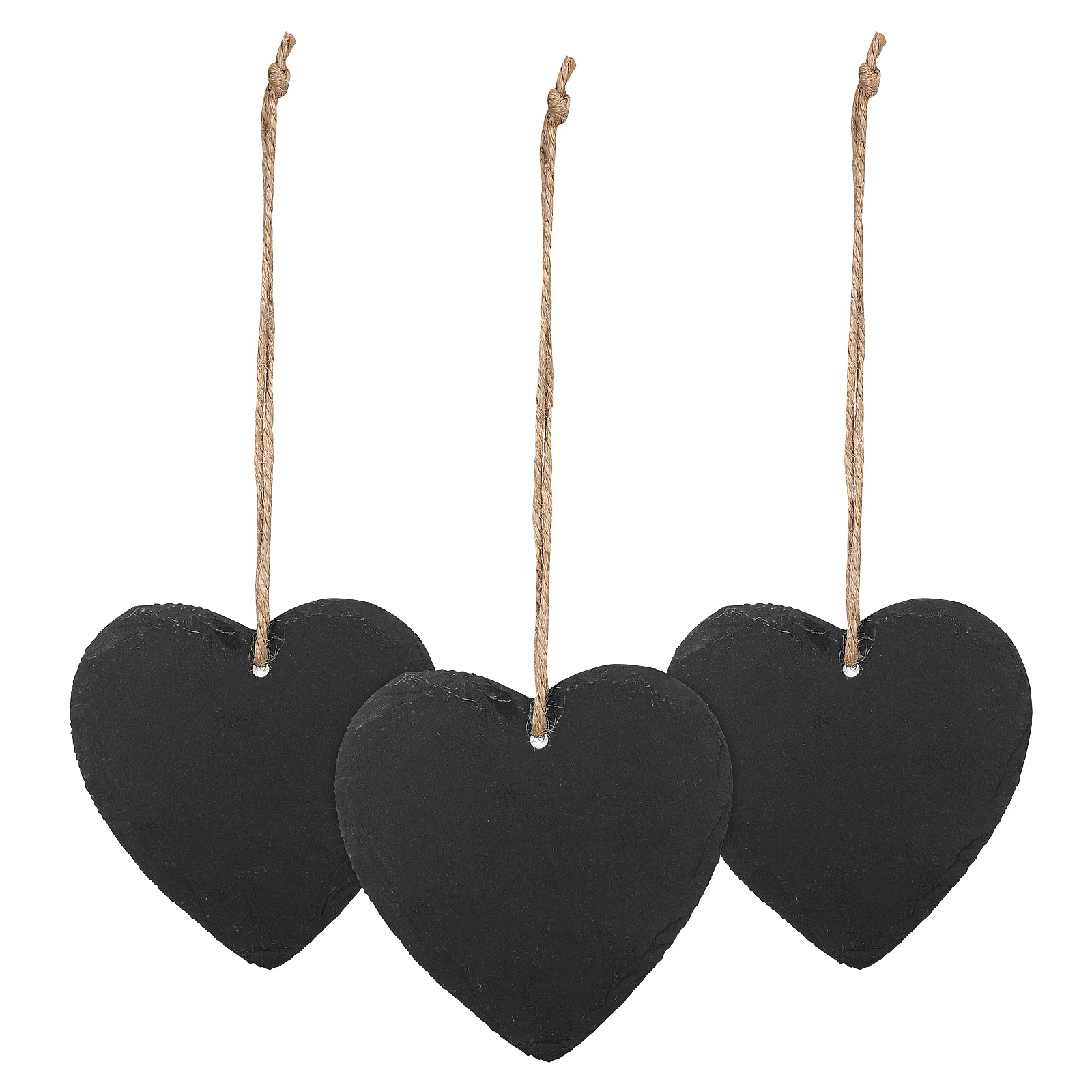 

Hanging Slate Tags Heart Labels Price Markers Labeling Food Sign Gift Lables