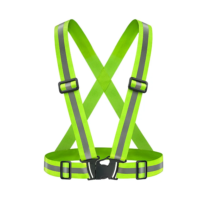 

Elastic Strap Highlight Reflective Strap Adjustable Night Safety Cycling Vest Running Vest High Visibility Reflective Vest