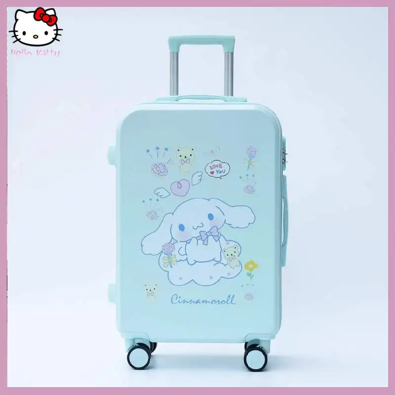 

Чемодан на колесиках с мультипликационным рисунком Cinnamoroll, 20/22 дюйма, универсальный багаж большой вместимости для путешествий