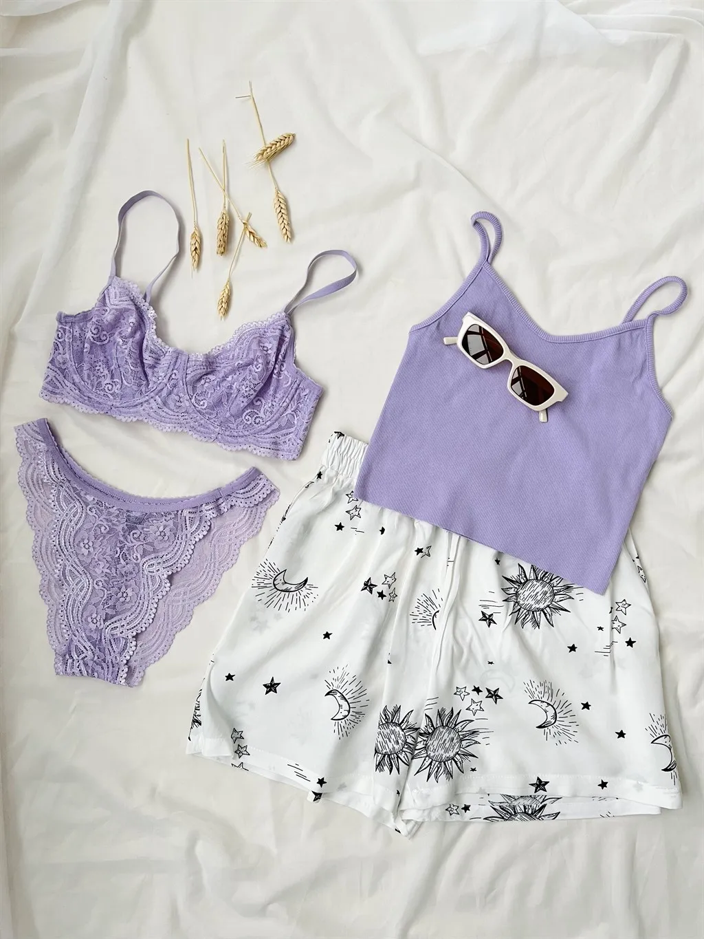 

Retrobird mix set 4 lilac