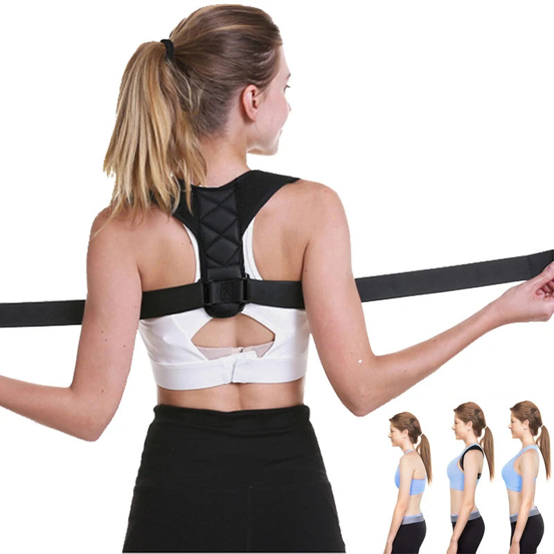 

Brace Support Belt Adjustable Back Posture Corrector Clavicle Spine Shoulder Lumbar Posture Correction Straightener Women Men