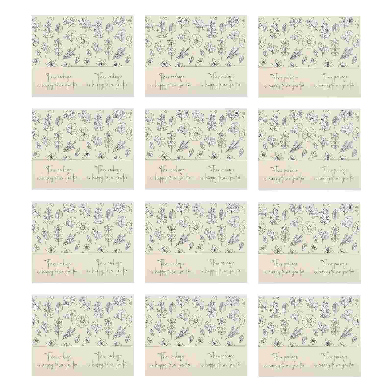 

50pcs Gift Box Seal Stickers Box Adhesive Labels Boxes Packaging Supplies