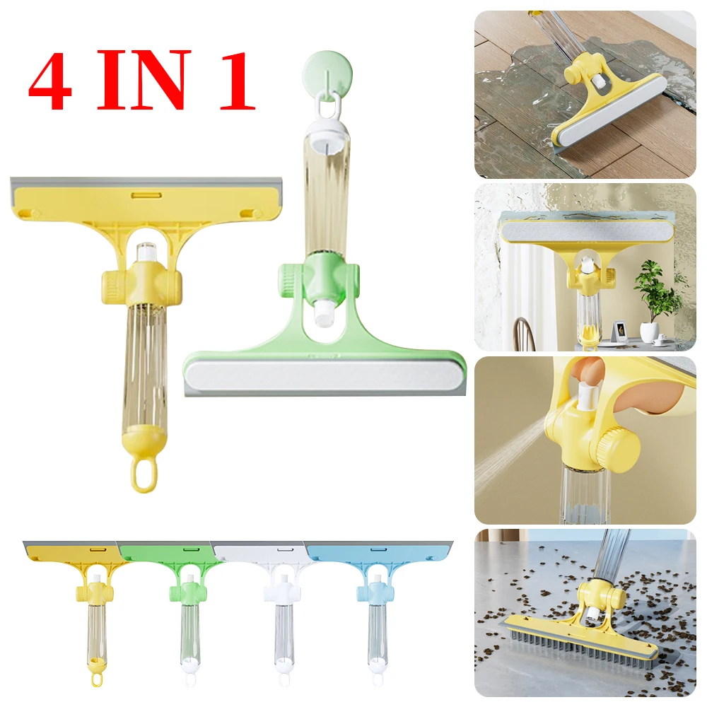 

Инструмент для очистки стекла поставляется с поливальной баночкой, салфеткой для мытья ванной комнаты, двусторонним скребком 4 в 1 для очистки стекла