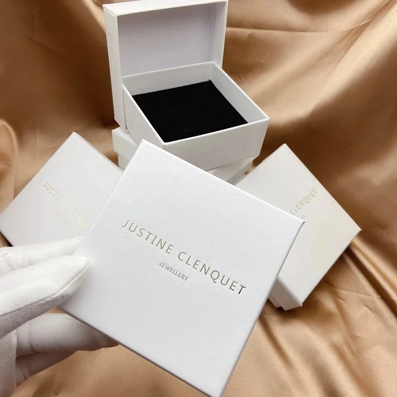 

10pcs Custom Logo Jewellry Luxury Earings Business Boxes,Personalized Text Packaging Bracelet Box For Bag Pouches Gift Bearer