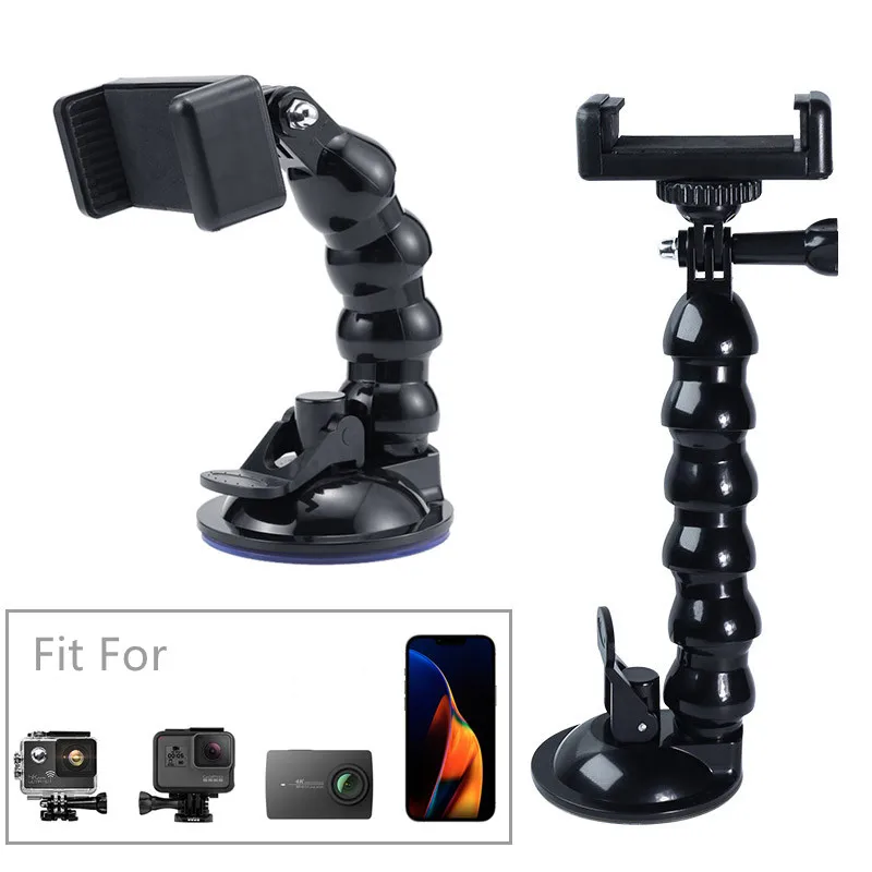

Car Bracket Glass Suction Cup Phone Holder Action Camera Sport Mount for Car Record Holder Stand Bracket for Gopro 8 7 6 5