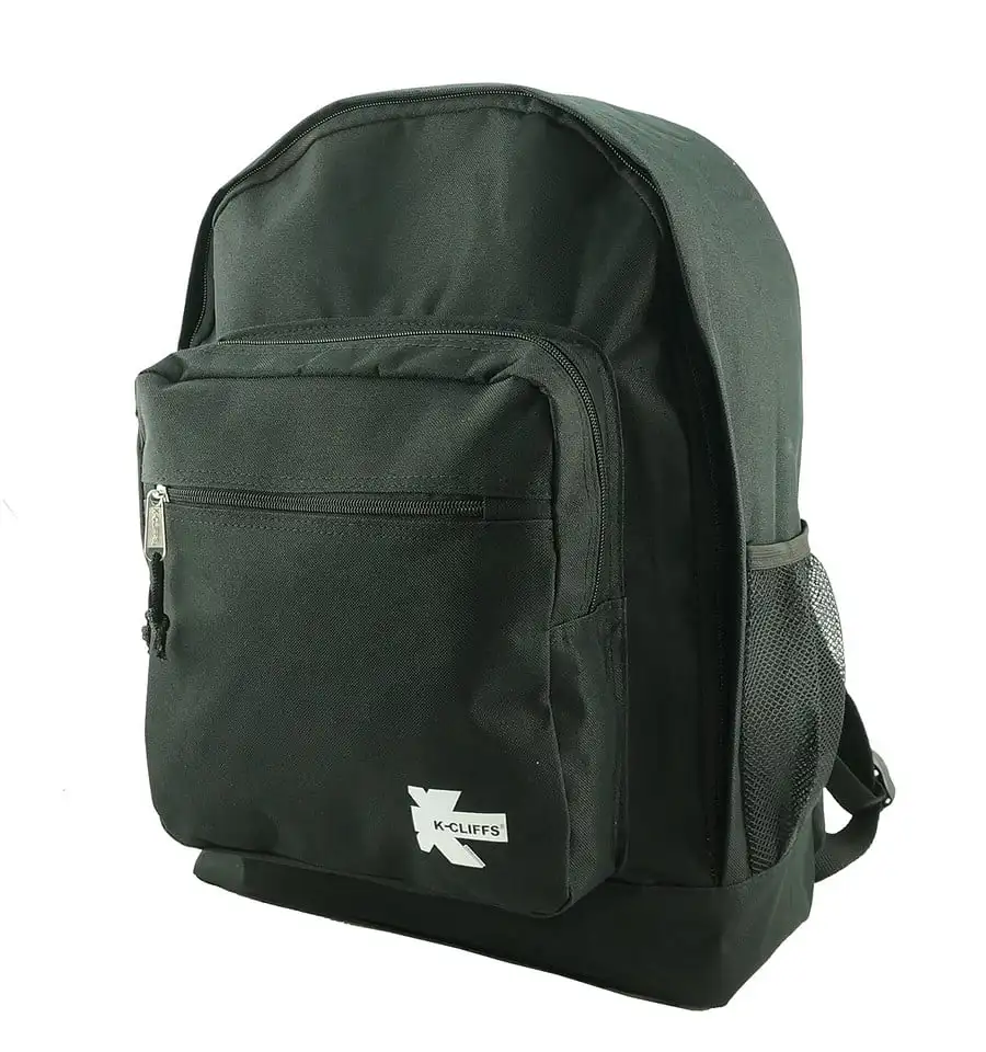 

K-Cliffs Unisex Classic Large Lightweight Durable Backpack for Students Black