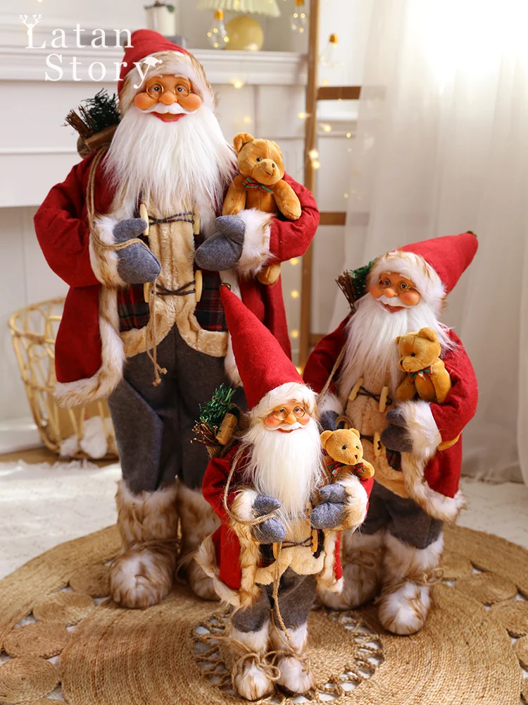 

Christmas Decorations Santa Doll Toy Doll Festival Decoration Scene Layout Christmas Tree Ornaments