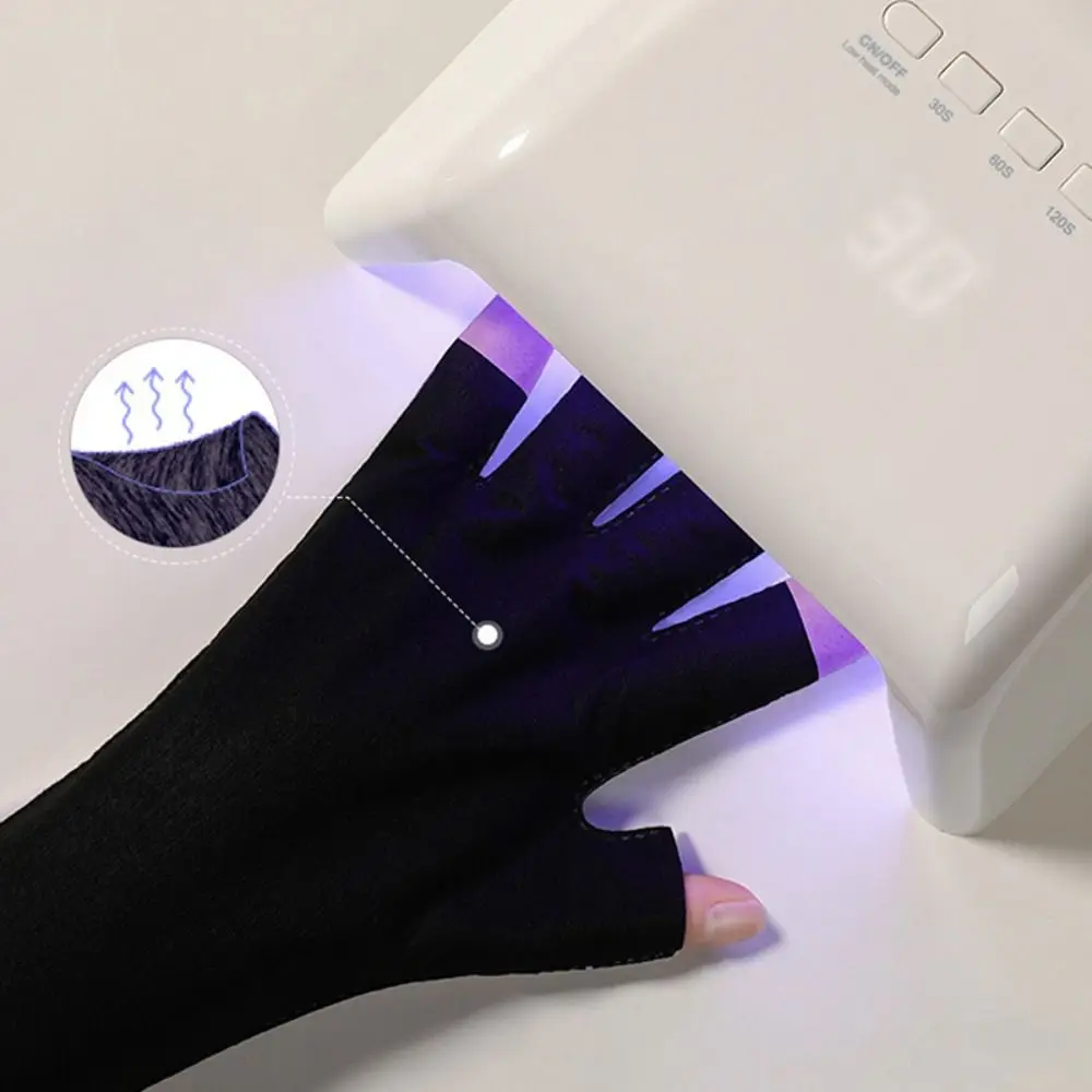 

Manicure Nail Uv Protection Radiation Proof Glove Disposable Nail Dryer Gloves Protect Mittens Led Lamp Anti -Uv Rays