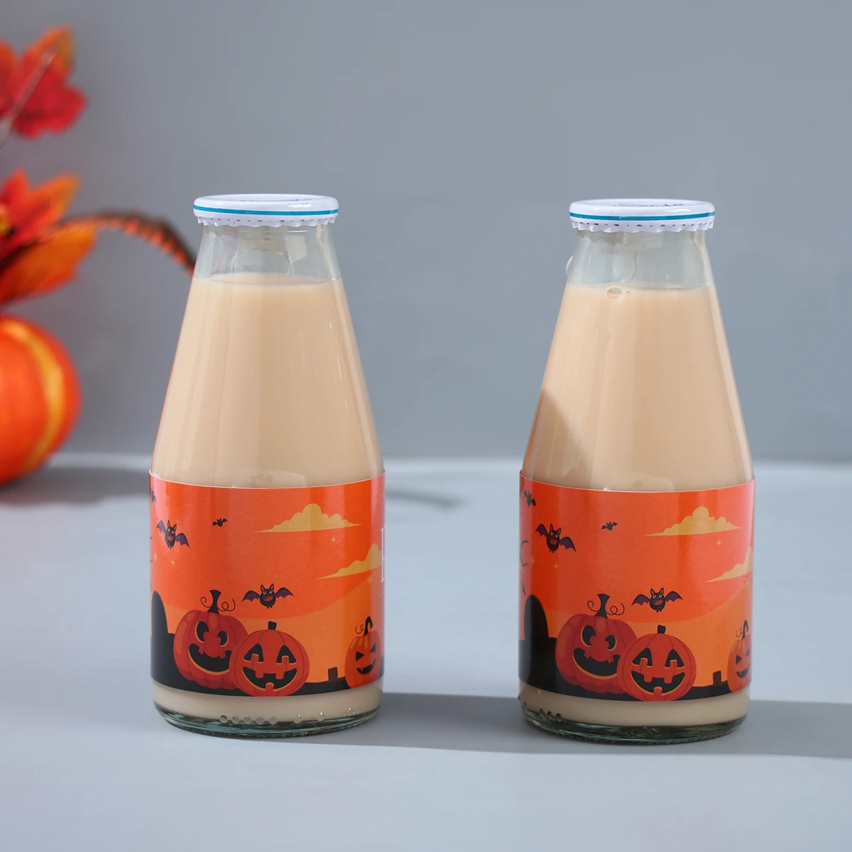 10/24 шт. пластиковые наклейки в виде тыквы