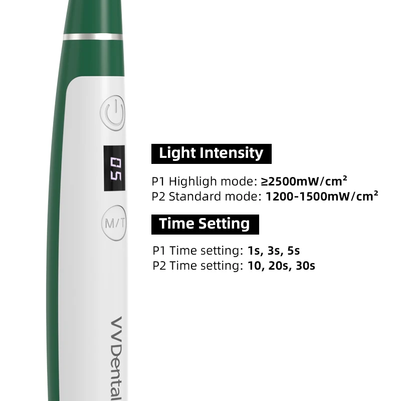 Фото Стоматологическая LED-лампа VV Dental 10W высокой мощности для полимеризации, беспроводная, перезаряжаемая, полимеризация за 1 секунду №5