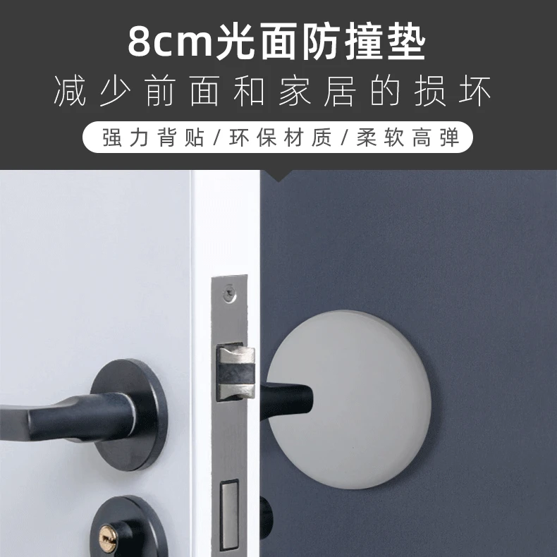 Дверная панель Противоударная силиконовая дверная ручка для кухонного шкафа