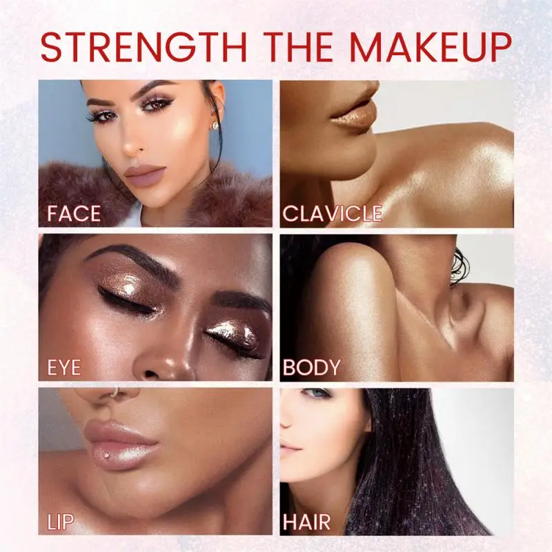 

Glitter Powder Shimmer Contour Powder 3 Colors Face Body High Light Highlighter Powder Fairy Powder Polvo De Hadas Cosmetics