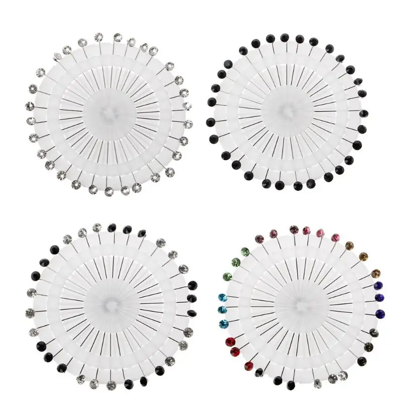 

30x Jewelry Pins Muslim Hijab Safety Pins Clips Scarf for rhinestone Crystals Br