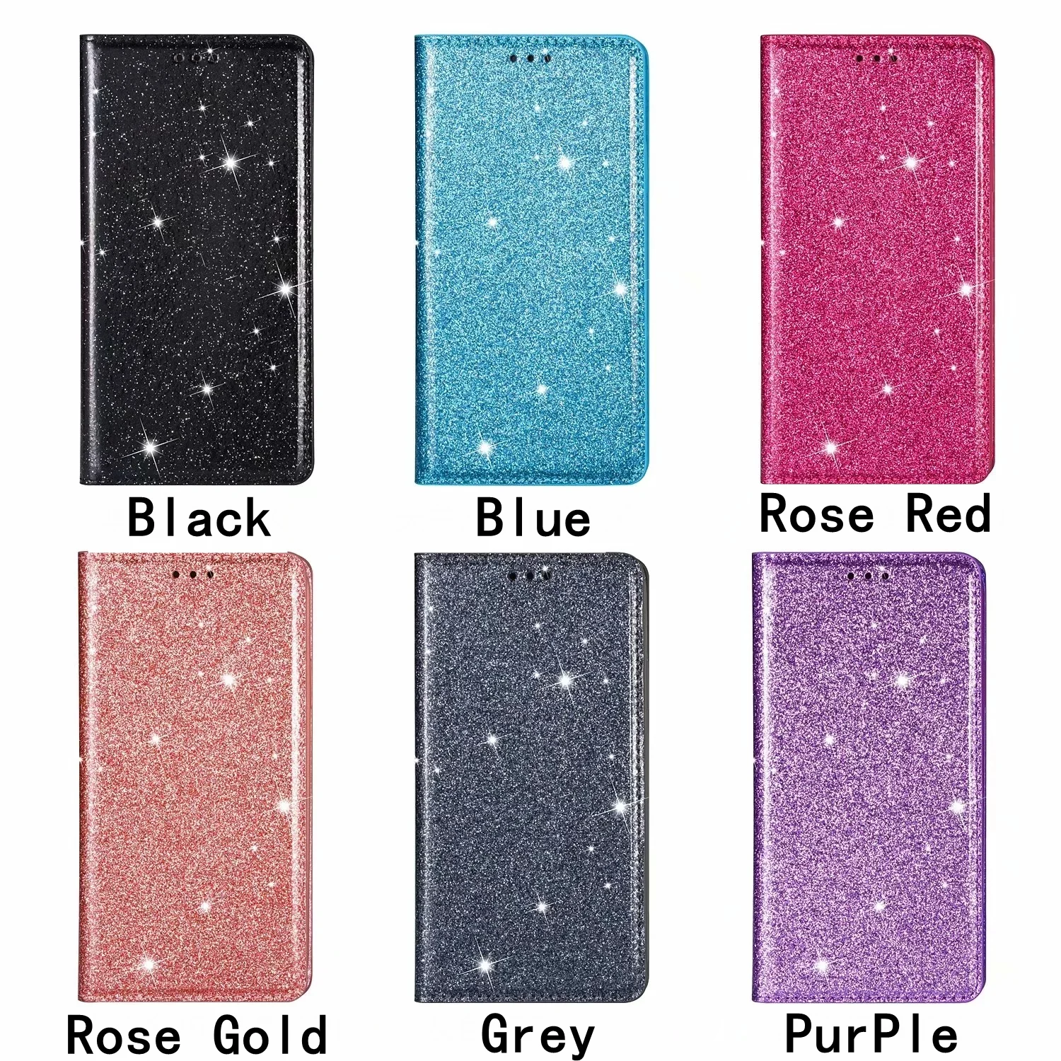 Блестящий кожаный чехол для XiaoMi Redmi Note 11S 10 9 8 Pro 9S 10S 9A 9C 8T 10C Mi Poco X4 M4 F3 M3 X3 NFC 11T -