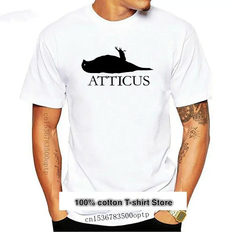 

Camiseta de algodón con estampado de calidad, camisa de cuello redondo con estampado de Atticus Pinzón, estilo veraniego, 2021