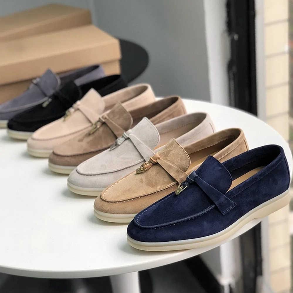 New summer stroll Luoluo piano Lefu shoes men's casual shoes walking single shoes spring and autumn women's flat shoes mocasines
