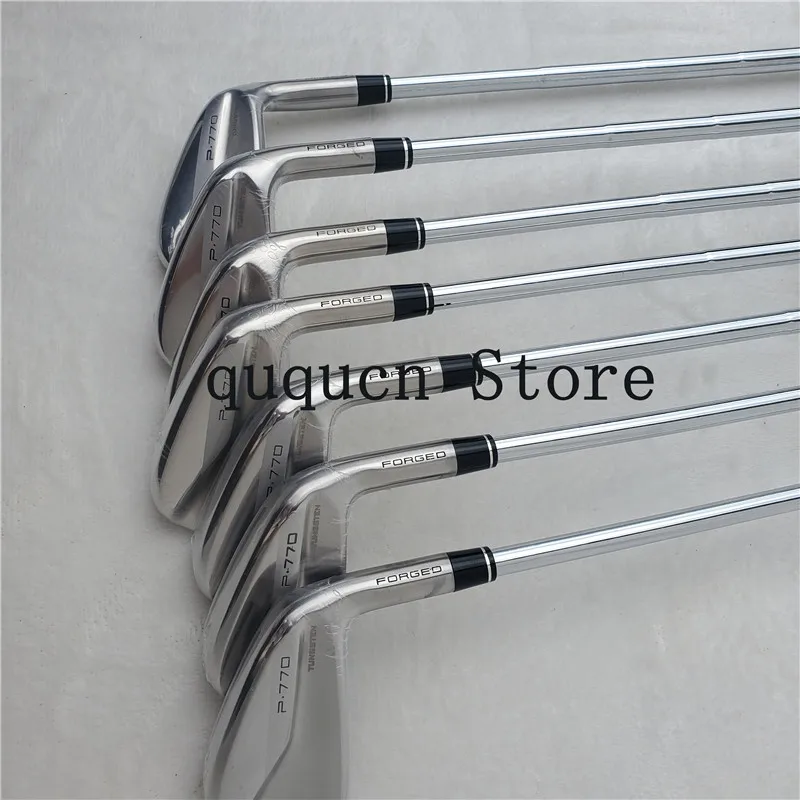 

Men's Golf Iron P770 Golf Club Irons Set Forged Tungsten Golf Clubs 456789P Regular/Stiff Steel/Graphite Shafts Headcovers