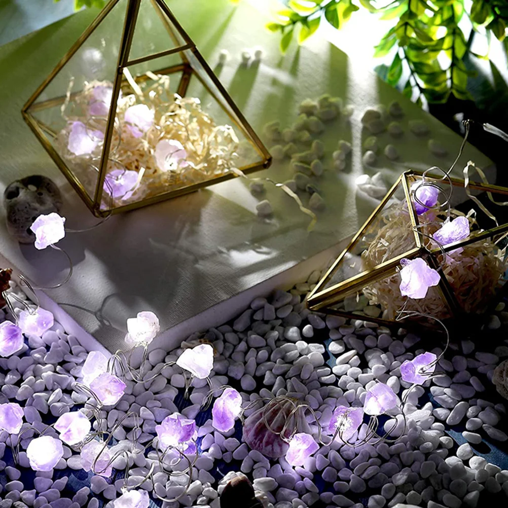 Вечерние светильники декор аметист гирлянды для украшения фестиваля сада